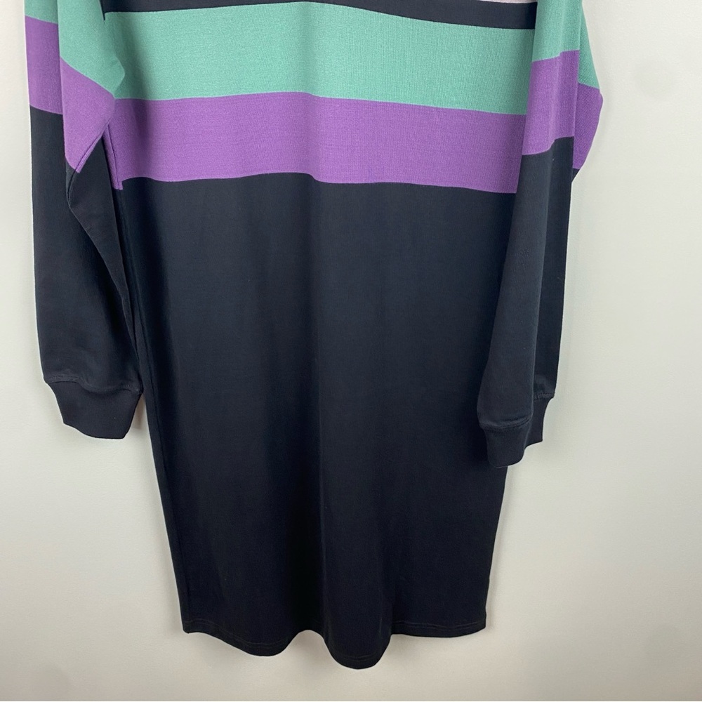 NWT Stussy Rosewood Rugby Polo Striped longsleeve Dress size Small - Picture 4 of 10
